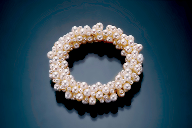 pearl cluster bracelet